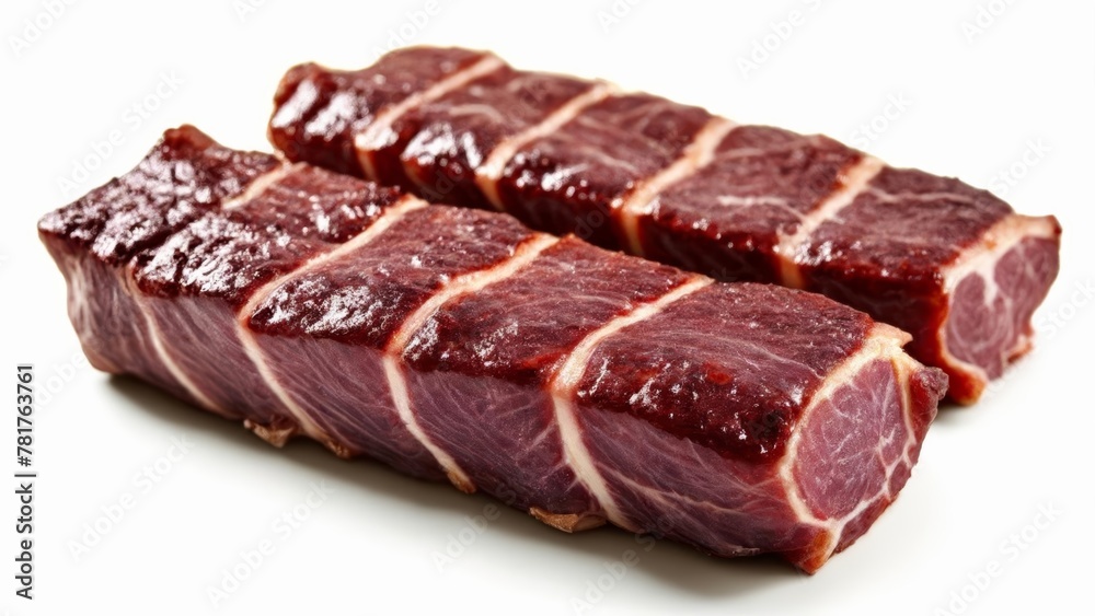 Fototapeta premium Deliciously marinated beef ready to grill