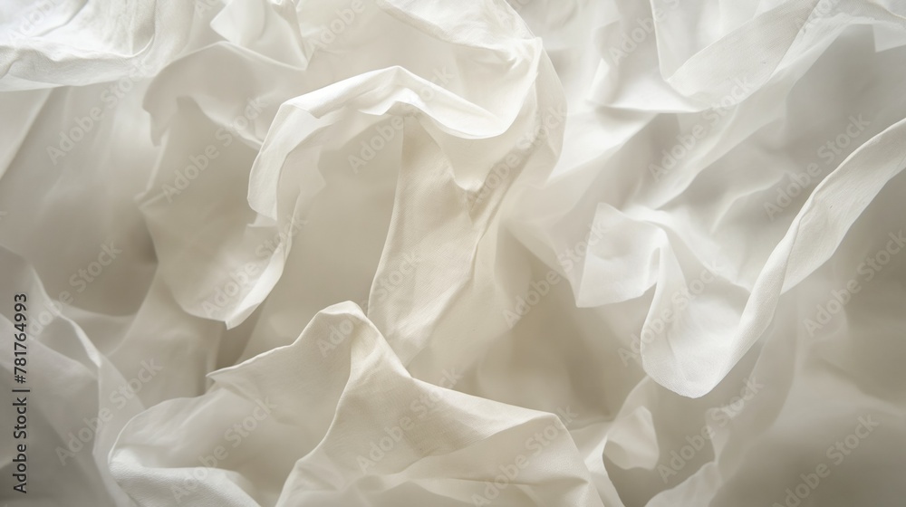 Soft, white silk fabric with a luxurious sheen, perfect for a wedding backdrop or a smooth, textured surface for decoration. Soft, white silk fabric with a luxurious sheen, perfect for a wedding backdrop or a smooth, textured surface for decoration.
