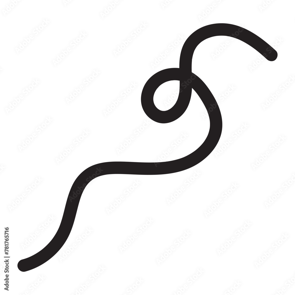 Fototapeta premium Swoosh and swash, swish vector line icon, black underline set, hand drawn swirl and curly text elements. Swirly line doodle art.