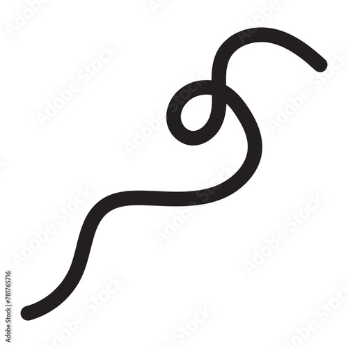 Swoosh and swash, swish vector line icon, black underline set, hand drawn swirl and curly text elements. Swirly line doodle art. 11:11