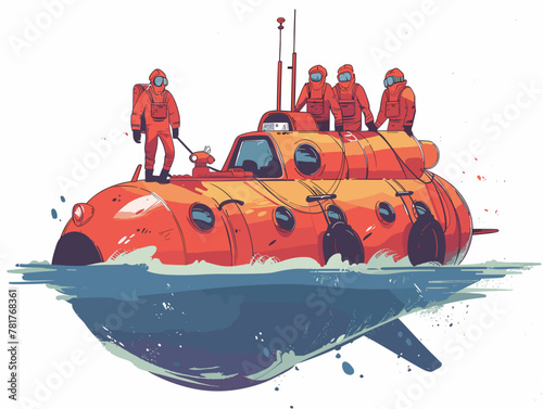Explorers of the Deep: Animated Dive into the Blue Ocean's Secrets
