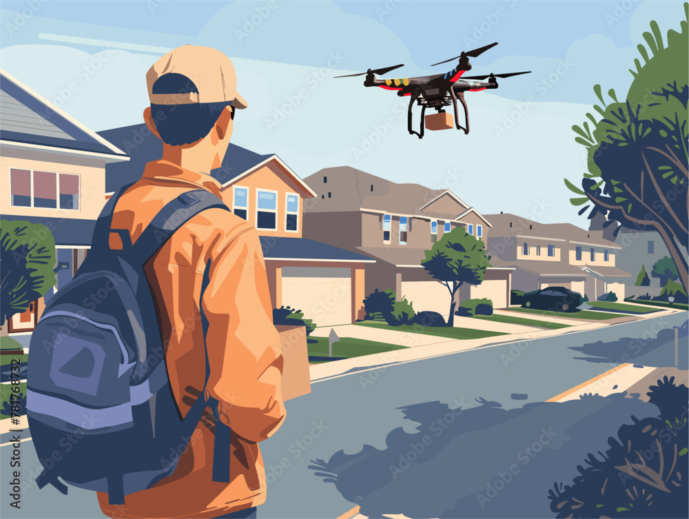 Animated Delivery Drone: The Future of Package Delivery Animated Delivery Drone: The Future of Package Delivery