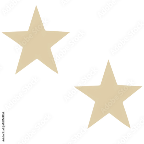 gold star isolated on white background
