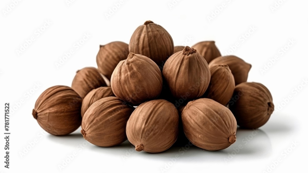 Nutty Delight A stack of almonds ready for snacking Nutty Delight A stack of almonds ready for snacking