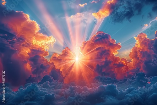 夕陽に染まる雲 photo