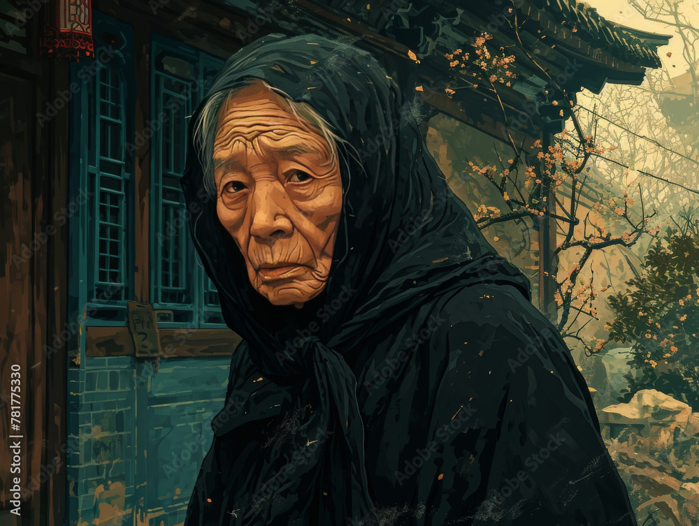 Nightwatcher: The Wise Elder of the Asian Alleyway Nightwatcher: The Wise Elder of the Asian Alleyway