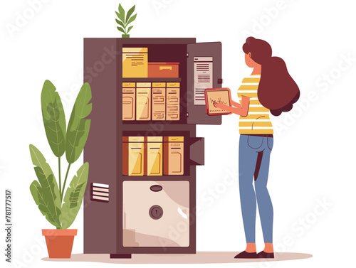 Cherished Family Heirloom: A Treasured Memory Safely Guarded in a Bank Safe Deposit Box