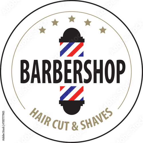 Barber Shop labels  banner  logo vector inspiration