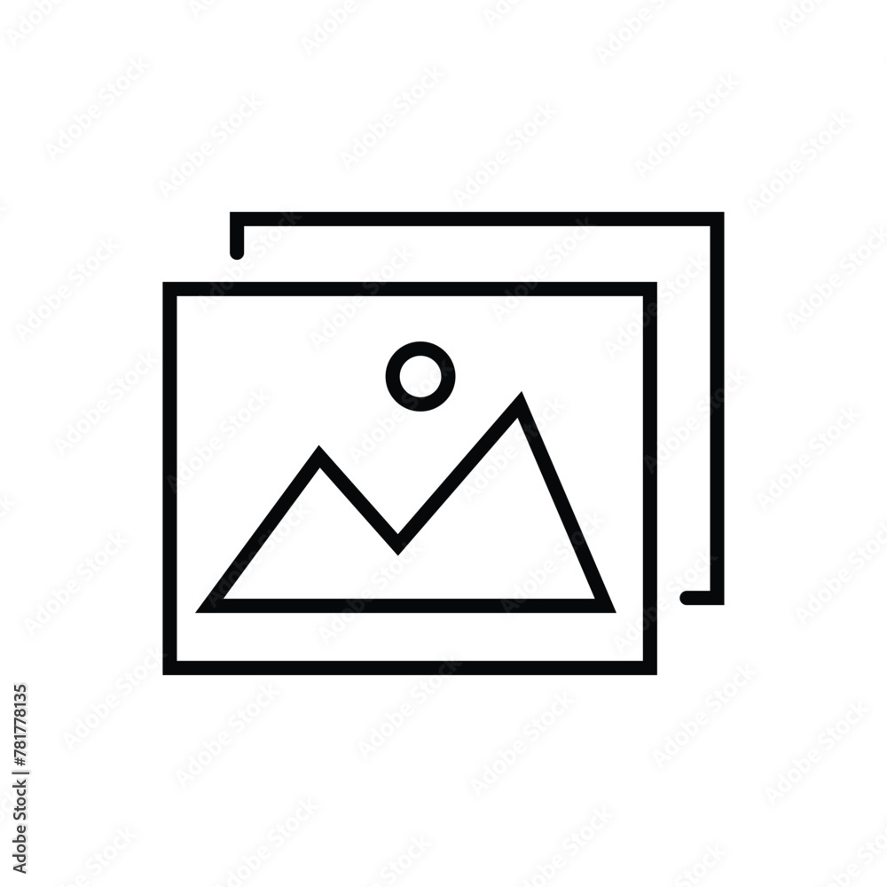 Image vector icon, gallery symbol. Modern, simple flat vector illustration for web site or mobile app. high quality black style vector icons. Vector illustration. Eps file 229. Image vector icon, gallery symbol. Modern, simple flat vector illustration for web site or mobile app. high quality black style vector icons. Vector illustration. Eps file 229.