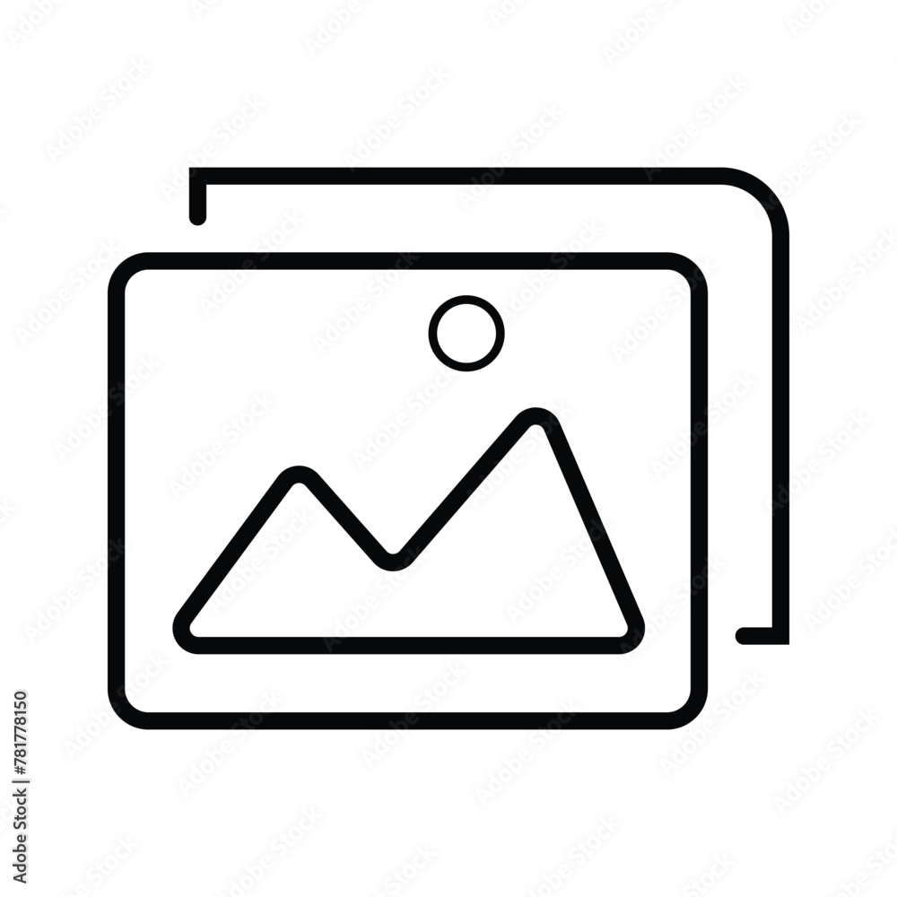 Image vector icon, gallery symbol. Modern, simple flat vector illustration for web site or mobile app. high quality black style vector icons. Vector illustration. Eps file 230. Image vector icon, gallery symbol. Modern, simple flat vector illustration for web site or mobile app. high quality black style vector icons. Vector illustration. Eps file 230.