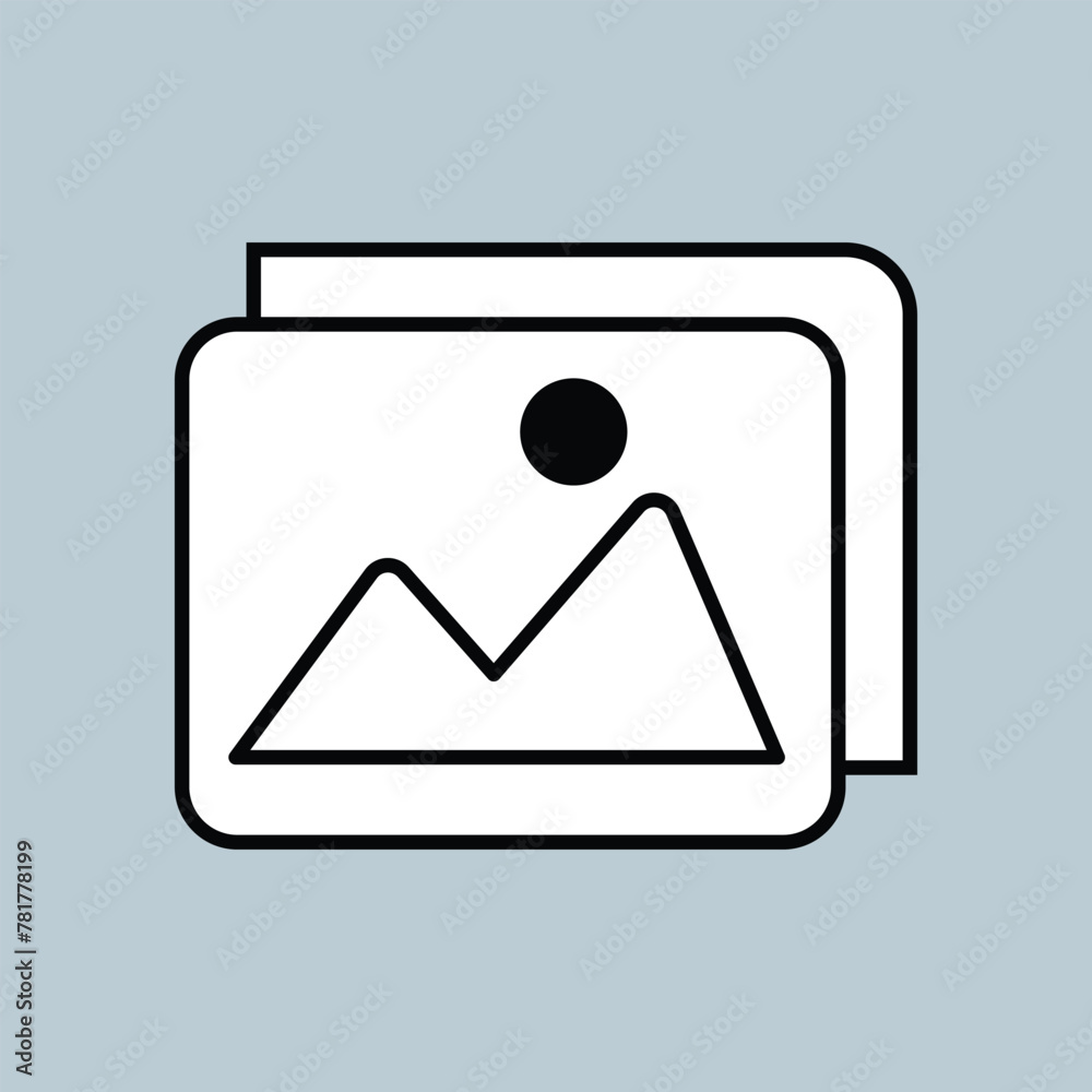 Image vector icon, gallery symbol. Modern, simple flat vector illustration for web site or mobile app. high quality black style vector icons. Vector illustration. Eps file 232. Image vector icon, gallery symbol. Modern, simple flat vector illustration for web site or mobile app. high quality black style vector icons. Vector illustration. Eps file 232.