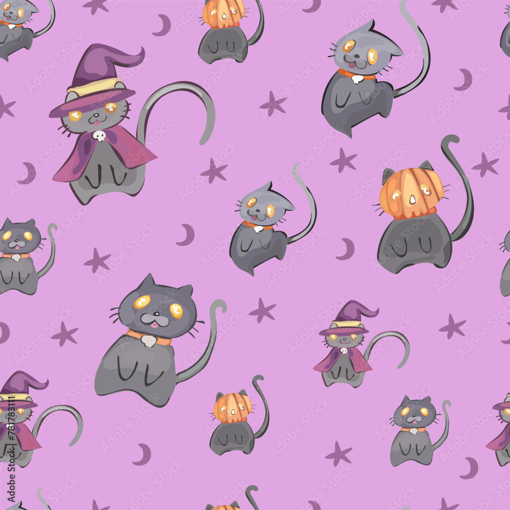 Halloween seamless pattern background. Halloween seamless pattern background.