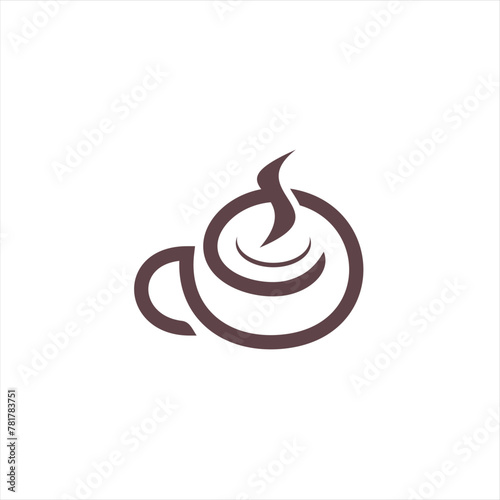 The logo idea is a cup of coffee. The meaning of the logo depicts a calm atmosphere while drinking coffee. This logo is very suitable for cafes, coffee shops, and various industries related to coffee 