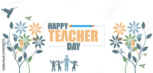 Brighten a Teachers Day with Beautiful Illustration Designs