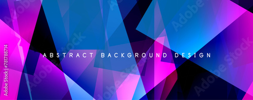 Breaking Glass Background, Kaleidoscope effect. Transparent Straight Lines. Dynamic Light Rays effect. Vector Illustration For Wallpaper, Banner, Background, Card, Book Illustration, landing page