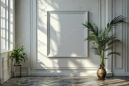 an interior frame mock-up frame photo