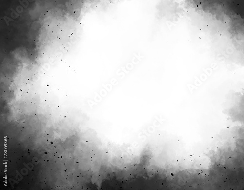 抽象的な黒色の霧煙のテクスチャ背景素材/飛沫・背景透過 3