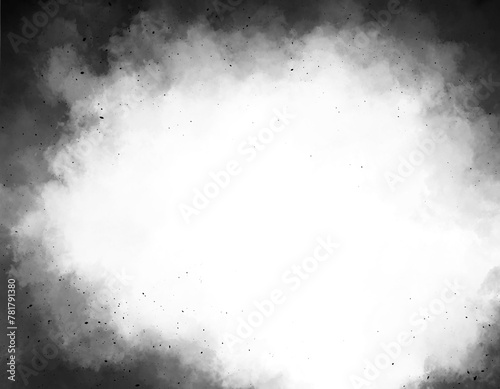 抽象的な黒色の霧煙のテクスチャ背景素材/飛沫・背景透過 2