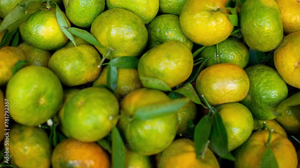 a shelf of fruits in the local market, with tangerines, healthy food, vegetarian food, farmer market a shelf of fruits in the local market, with tangerines, healthy food, vegetarian food, farmer market