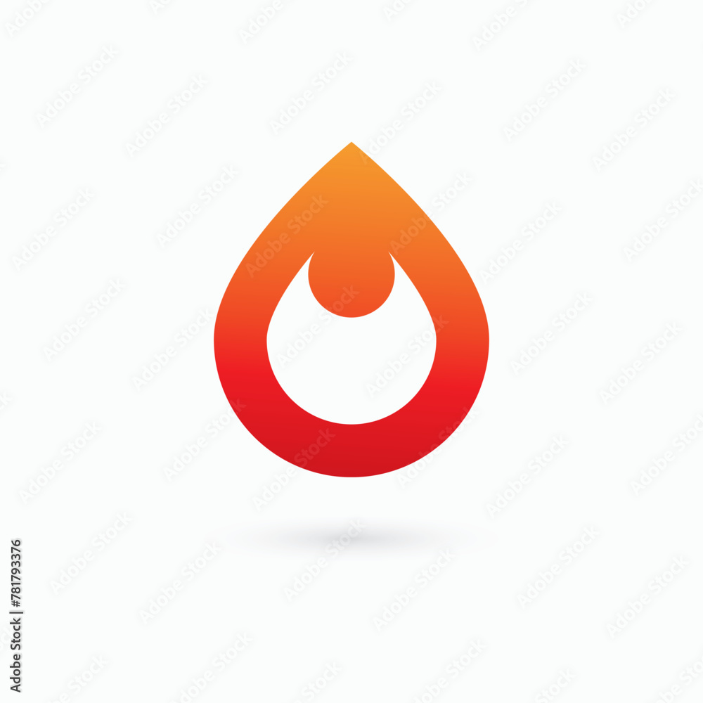 Fire flame Logo Template vector, Oil gas energy logo concept Fire flame Logo Template vector, Oil gas energy logo concept