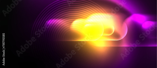 Shiny color neon glowing design. Vector Illustration For Wallpaper, Banner, Background, Card, Book Illustration, landing page