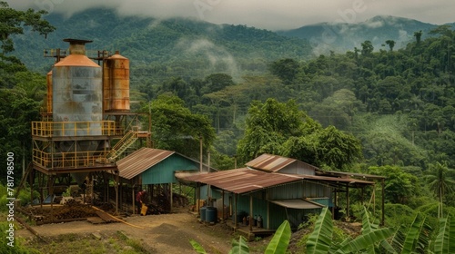 Hidden within a vast dense jungle a small biofuel plant hums with activity. The workers carefully tend to the production of this clean energy source knowing that their efforts will .