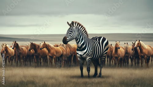 The zebra, with its striking black and white stripes, symbolizes individuality and the beauty of being different. 