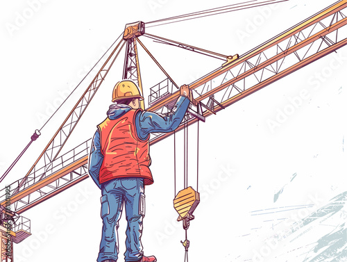Expert Construction: A Crane Operator's Precision Maneuvers for Towering Structures