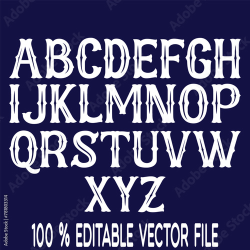 Classic college font. Vintage sport font in american style for football, baseball or basketball logos and t-shirt. Athletic department typeface, varsity style font. Vector