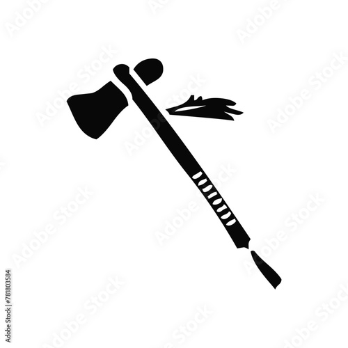 egyptian crook and flail on white background