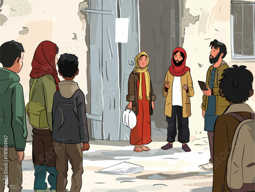 Animated Illustrations of Refugees' Narratives: Unveiling the Plight of Displaced People
