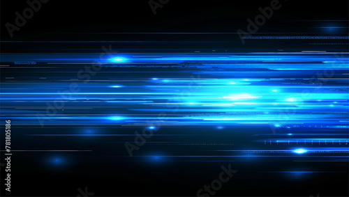 blue abstract technology background of high speed global data transfercomputing cyber attack.
