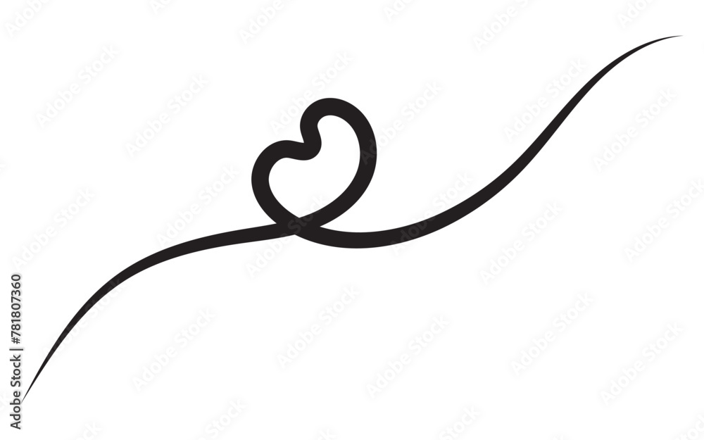 Squiggle and swirl line with a heart. Hand drawn calligraphic swirl. Swirly line doodle. 11:11 Squiggle and swirl line with a heart. Hand drawn calligraphic swirl. Swirly line doodle. 11:11