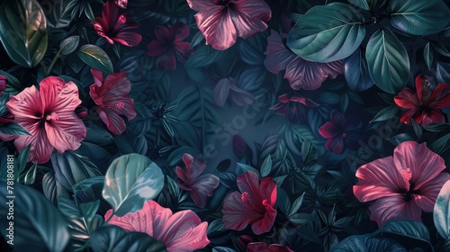 abstract colorful floral background