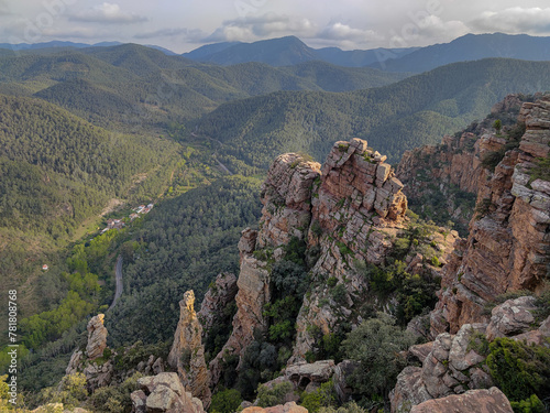 Famous rock formations known as the Organos de Benitandus. Alcudia de Veo. Spain 3