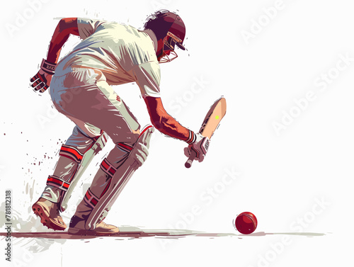 Dynamic Delivery: Precision Bowler Unleashes Deceptive Yorker in Animated Vividness
