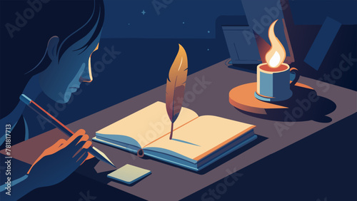 With only a dimly lit candle for company the pages of the journal come to life as the writer delves deep into their emotions pen in hand