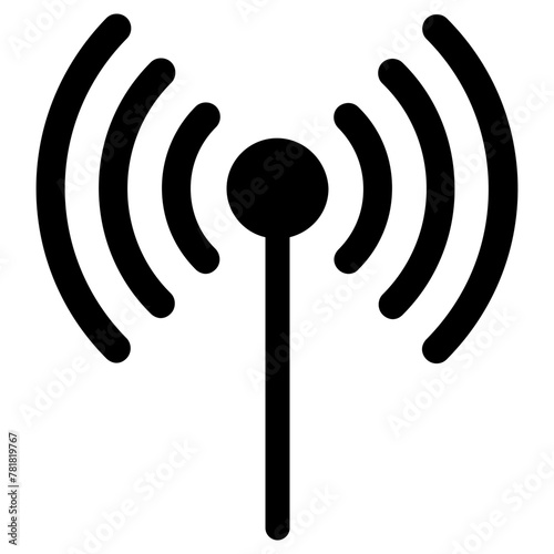 antenna icon, simple vector design