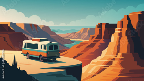 With our cameras in hand we marveled at the panoramic view from inside the van. The canyon seemed to go on for miles far beyond what the eye