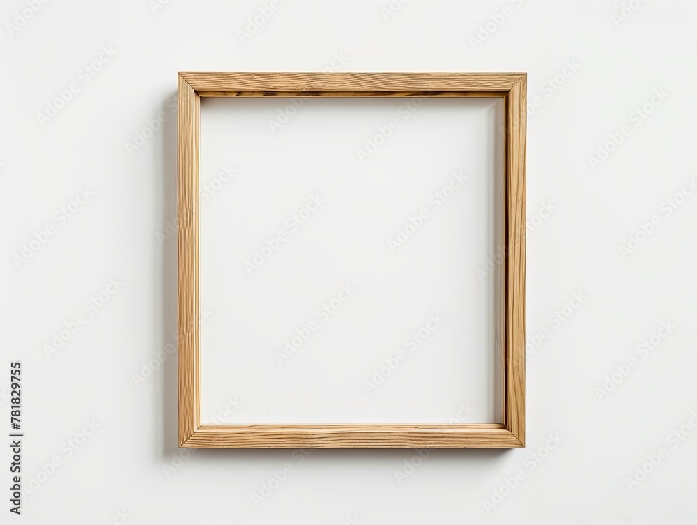 Minimalist Wooden Frames Display 3D Render Minimalist Wooden Frames Display 3D Render