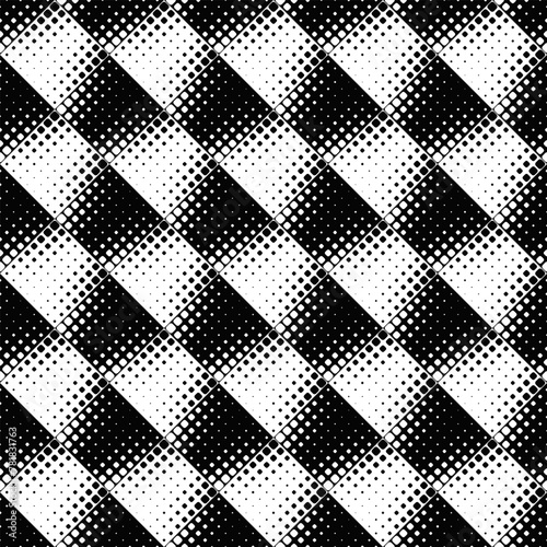 Abstract geometrical square pattern background - monochrome vector illustration from rounded squares