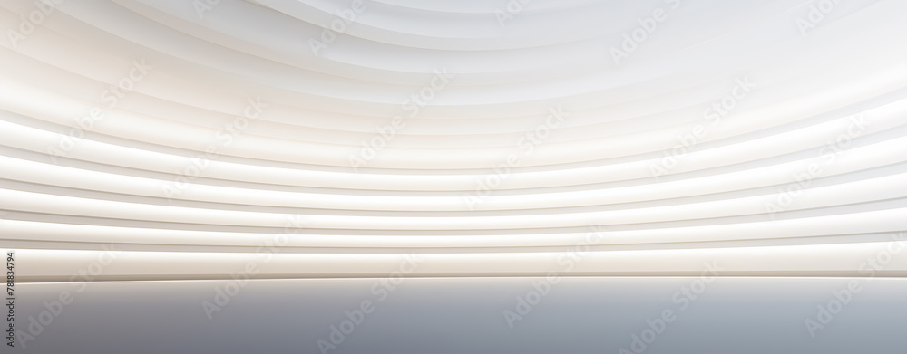 3D White Interior Background - obrazy, fototapety, plakaty 