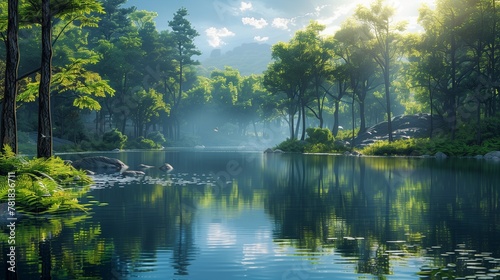 lake in the forest