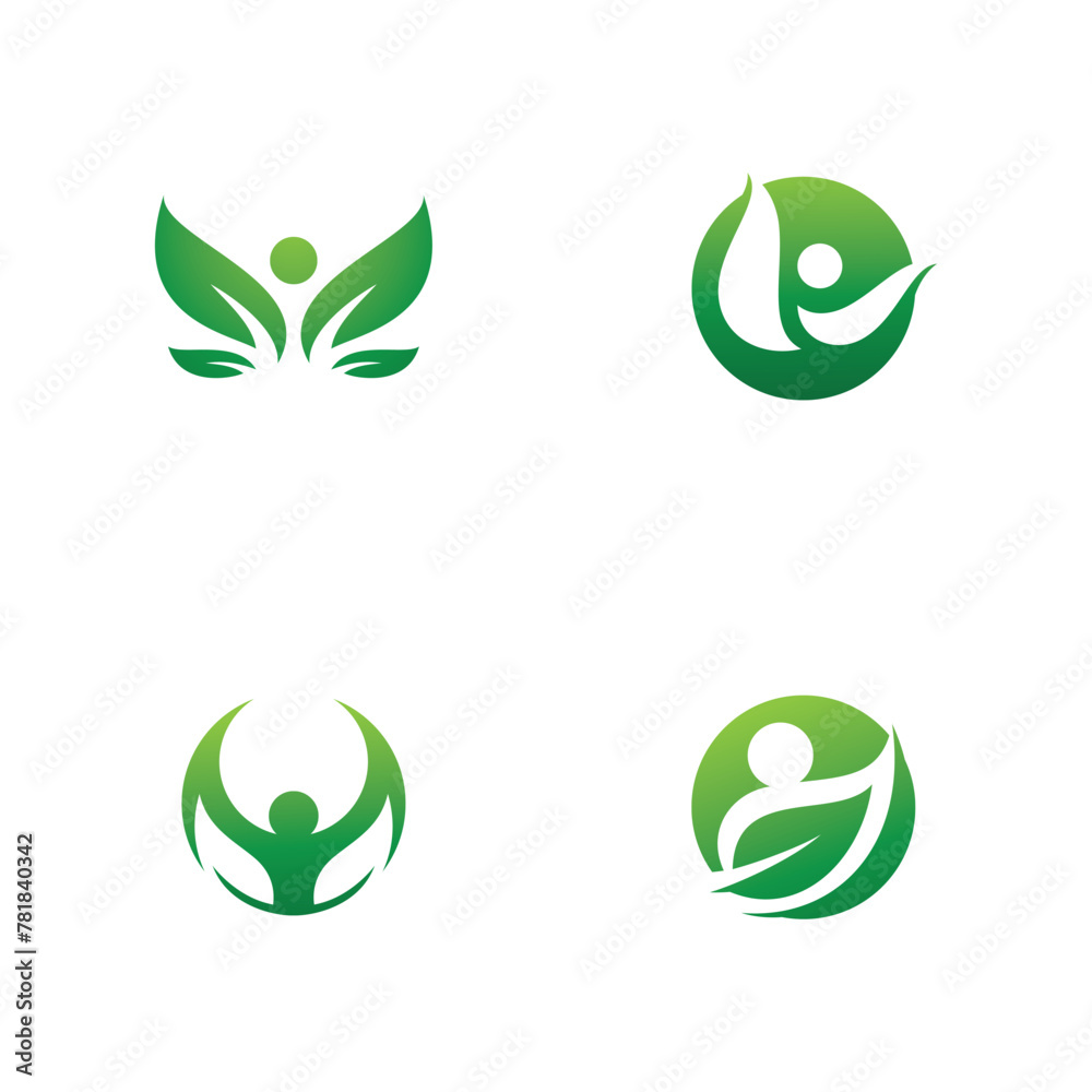 Obraz premium Eco Human Figure Vector Illustration Design