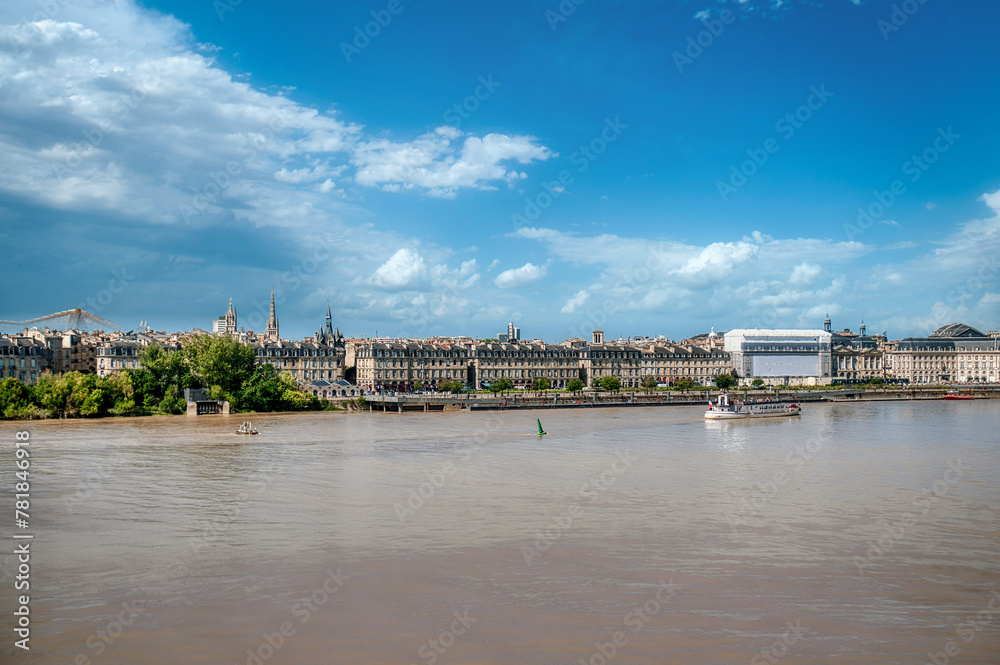 Bordeaux, center of the famous wine region, is a port city on the Garonne River in southwestern France. It is known for its Gothic cathedral of Saint André,