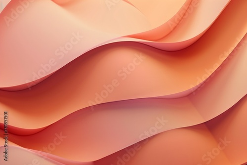 Abstract background with soft peach color waves
