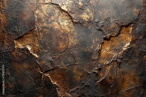 Texture of a vintage brown marble as a background, brown grungy wall Great textures for background