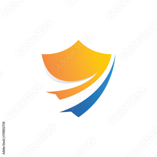 Shield logo template design. vector shield icon