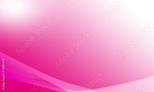 Beautiful pink and white abstract background has curved lines.