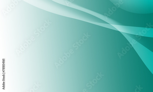 Beautiful green and white abstract background, has curved lines.